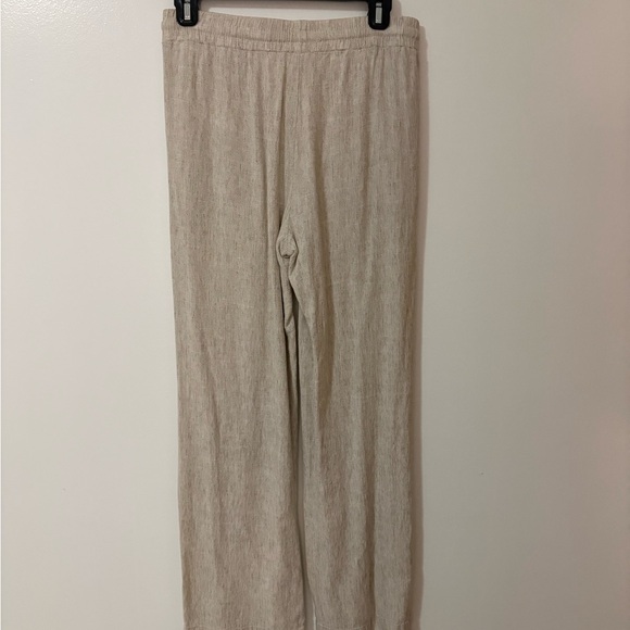 Chic Beige Linen blend Sleeveless Pantsuit - Picture 4 of 13